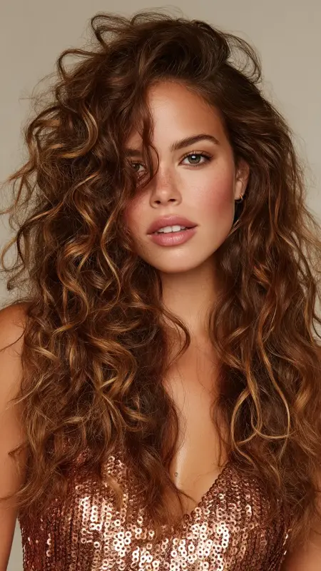 Butterfly Layers with Romantic Curls - Butterfly Layers