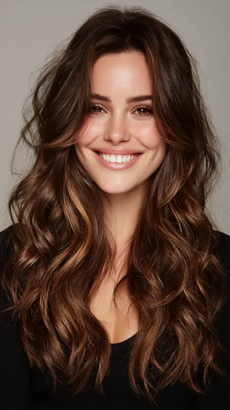 Caramel Ribbon Highlights - Classy hair color ideas