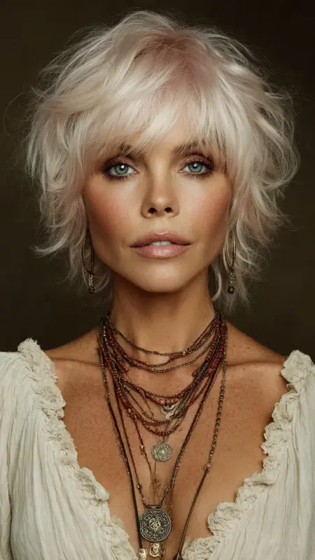 Champagne Blonde Highlights - hair color for older women over 50