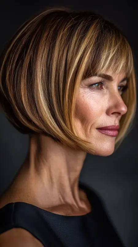 Chic Silver Pixie Cut - Short Layered Hairstyles For Older Women