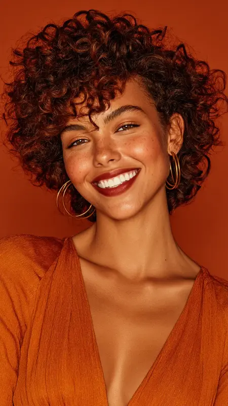 Cinnamon Spice Braided Ponytail - Hair color ideas for women in 30s