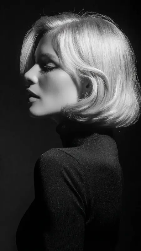 Classic Pageboy with Full Bangs - Hairstyles for women over 70 with fine hair