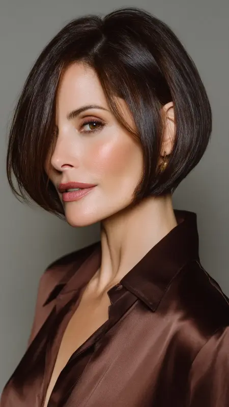 Classic Silver Blowout - Hairstyles For Women Over 50 With Thinning Hair