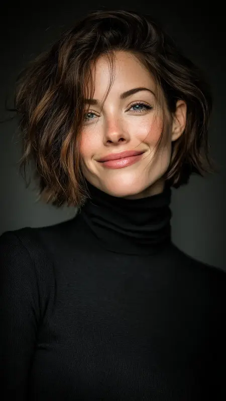 Classic Undercut Pixie with Salt-and-Pepper Finish - Stacked Bob Haircut For Fine Hair