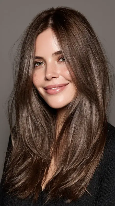 Cool Mushroom Brown Sleek Bob - Classy hair color ideas