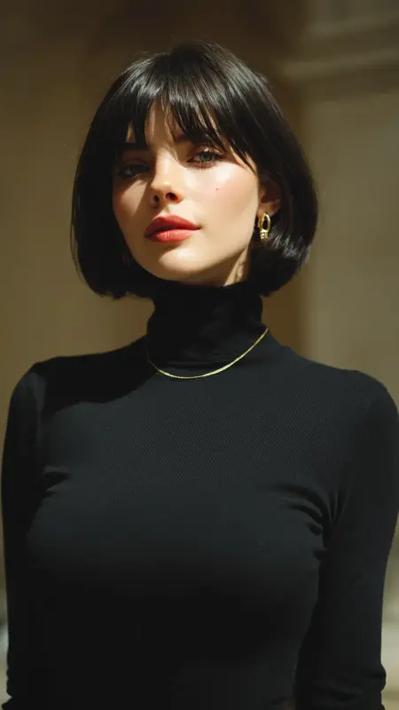 Cool Brunette with Subtle Ash Lowlights - Old money hair color