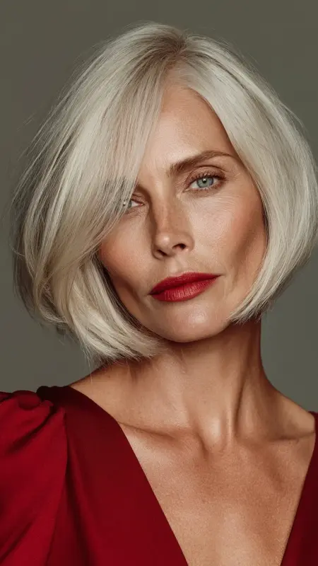 Crochet Curls -  Short hairstyles for women over 60 with wavy hair 