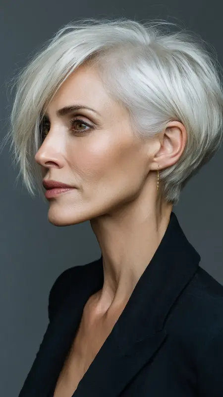 Cropped Curly Mohawk - Short Layered Hairstyles For Older Women