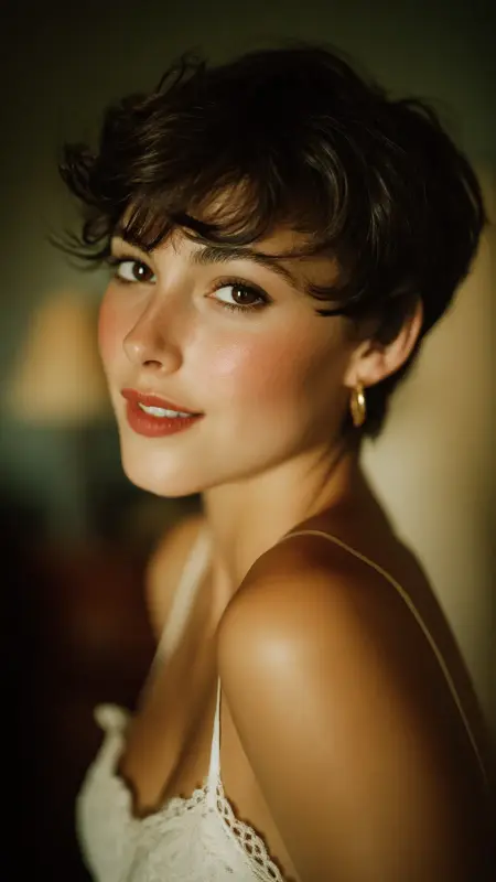 Curled Under Pixie - Pixie Haircuts For Fine Hair