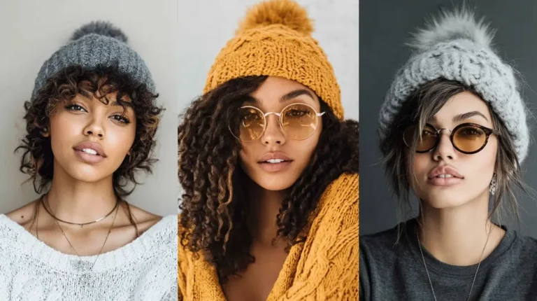 Curly Hairstyles With Beanies 3