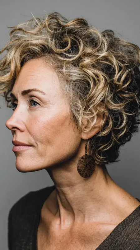 Curly Pixie Cut - Pixie Cut Hairstyles For Older Women