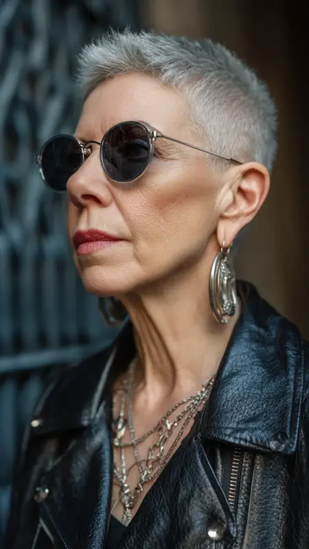 Disconnected Pixie - Short pixie hairstyles for older women