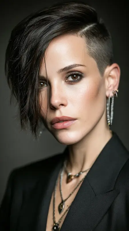 Edgy Asymmetrical Undercut: The Power Pixie - Dyke Hair