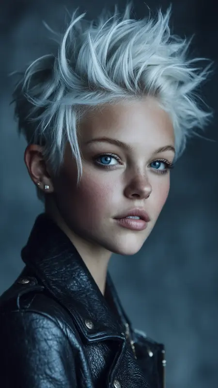 Bold & Brilliant: The Frosted Edge Cut - Dyke Hair