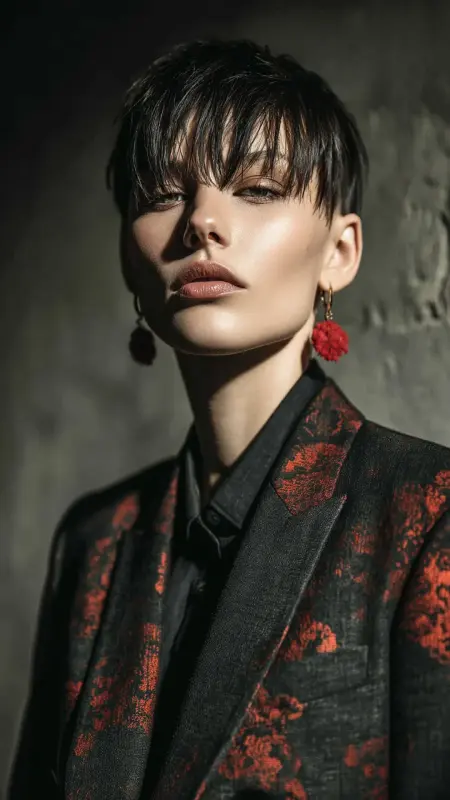 Bold & Textured: The Empowering Layered Edge - Dyke Hair