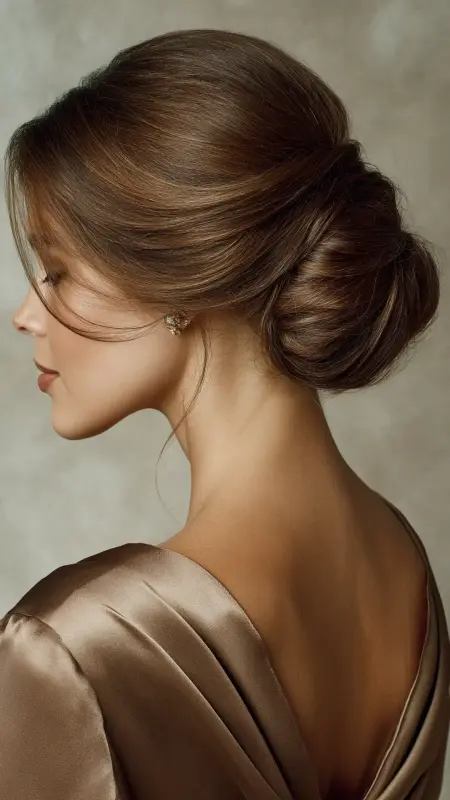 Elegant Chignon Updo - Classy haircuts for women