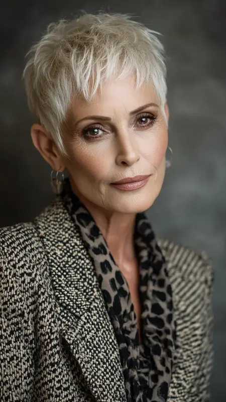 Elegant Low Tapered Cut - Hairstyles for women over 70 with thinning hair