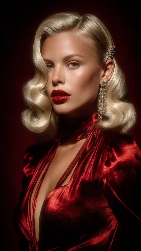 Elegant Vintage Waves - Digital Perm