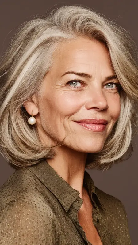 Face-Framing Layered Cut - Hairstyles for 80 year old women