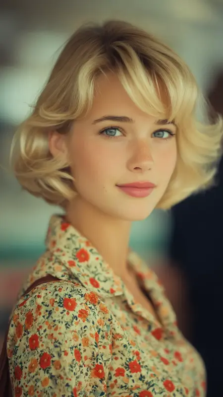 Feathered 50s Bob - 50s bob