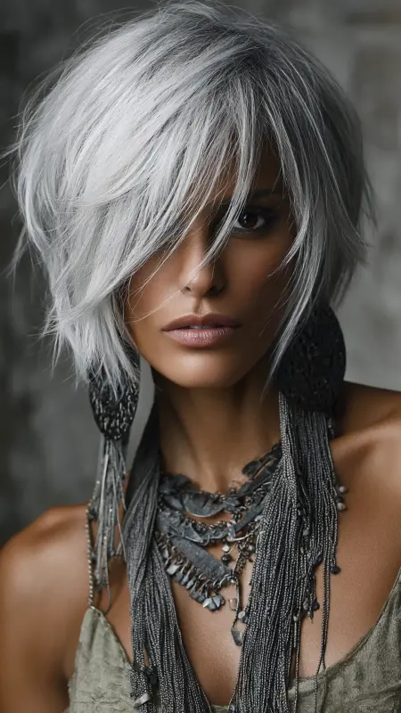 Feathered Bob with Disconnected Layers - Feathered Bob Hairstyles