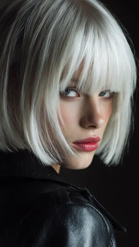 Feathered Bob with Micro Bangs - Feathered Bob Hairstyles