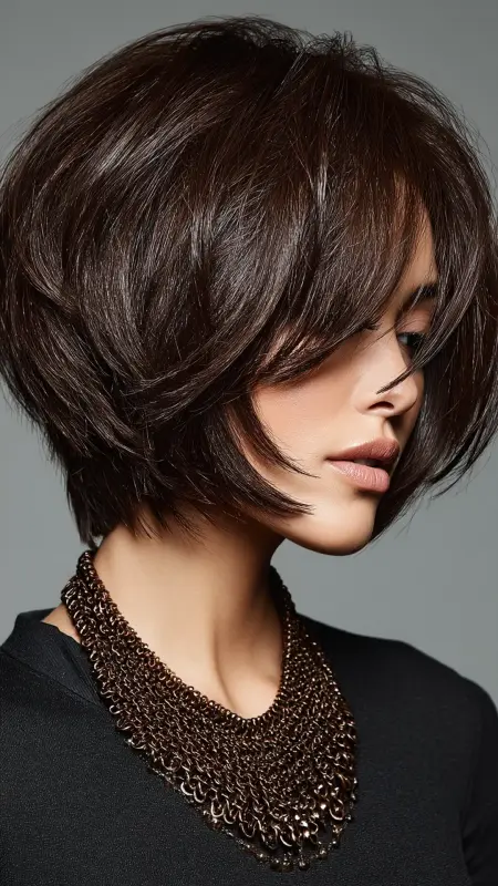 Feathered Bob with Tapered Nape - Feathered Bob Hairstyles