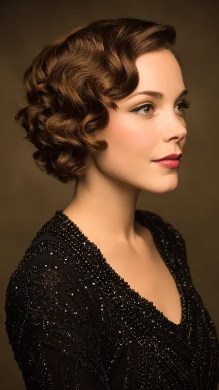 Finger Wave 50s Bob - 50s bob