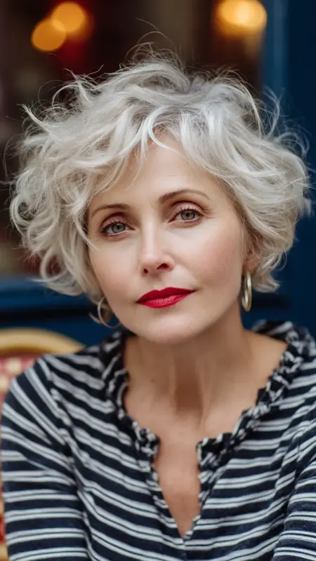 French-Inspired Pixie - pixie haircuts for women over 60