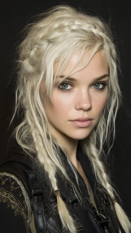 Sun-Kissed Chaos: The Braided Bohemian Grunge Look - Grunge Hairstyles