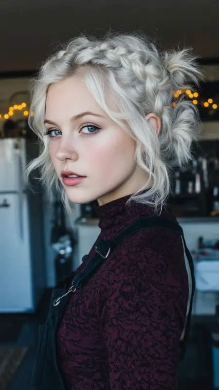 Effortlessly Edgy: The Grunge Goddess Updo - Grunge Hairstyles