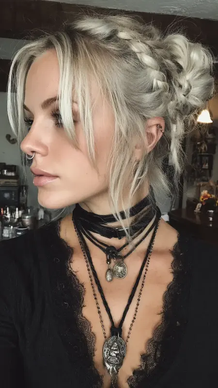 Platinum Puzzle: Where Edge Meets Elegance - Grunge Hairstyles