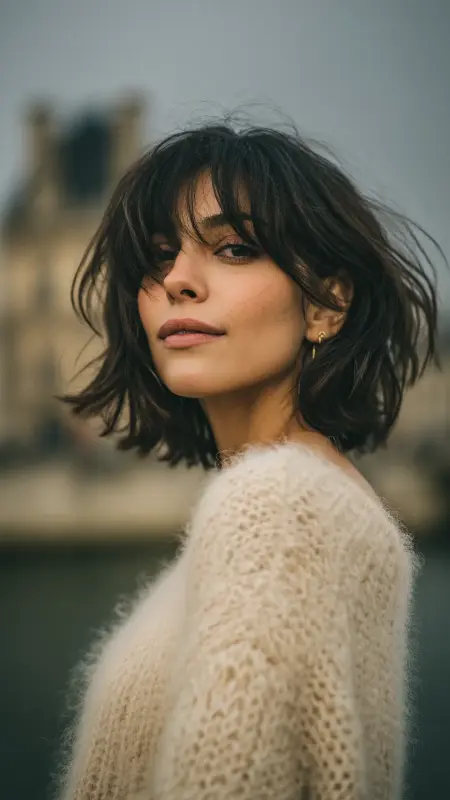 Hush Cut with Feathered Bangs - Hush cut