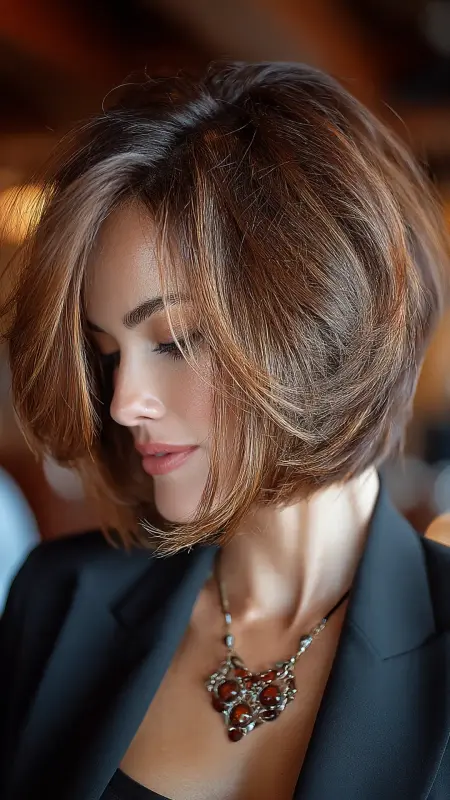 Inverted Bob with Hidden Layers for Lift - Inverted Bob Haircuts For Fine Hair
