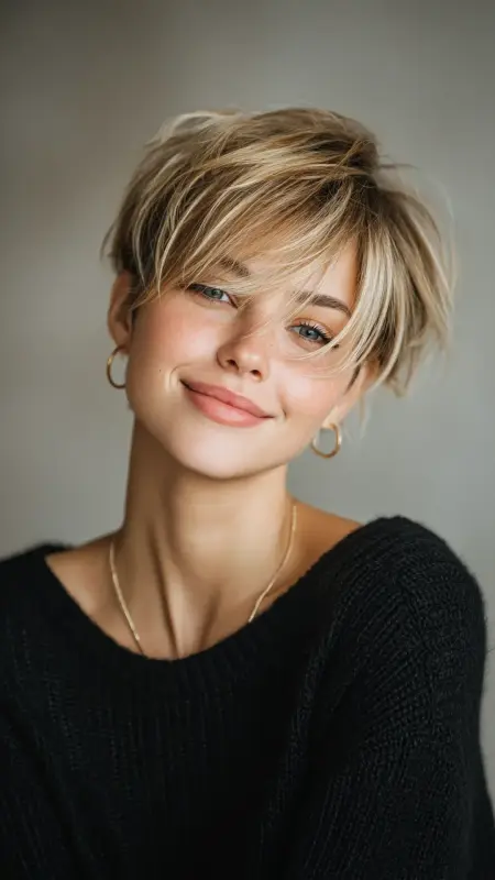 Long Bangs Pixie - Pixie Haircuts For Fine Hair