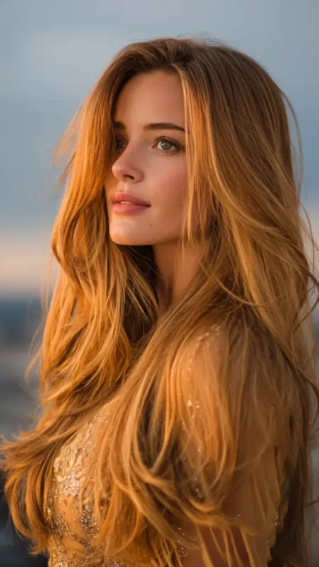 Long Hair with Feathered Layers -  Youthful haircuts 