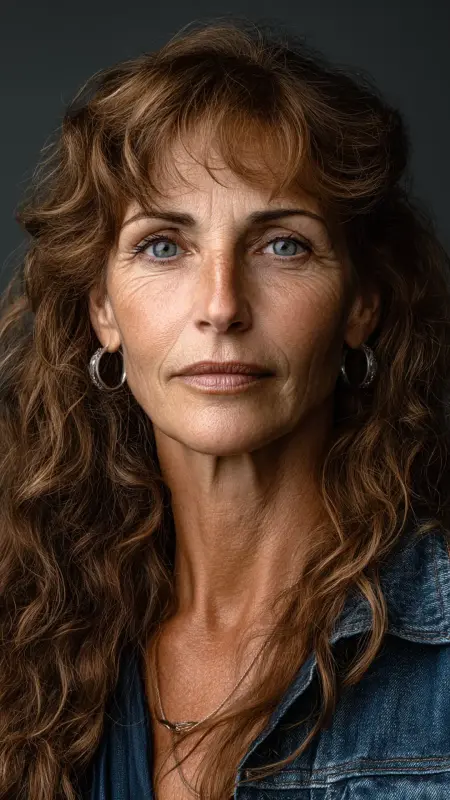 Long Shag with Wispy Bangs - hairstyles for women over 70 with bangs