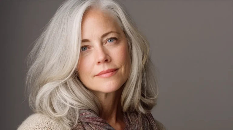 Medium length hair with layers over 60 older women 2