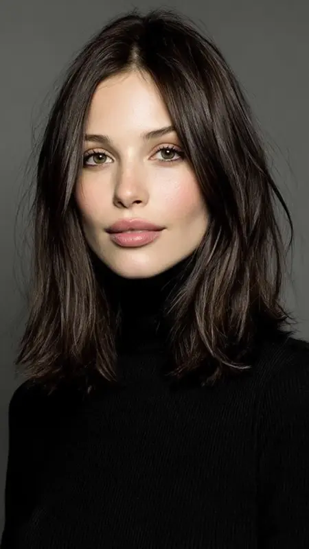 Modern Blunt Cut with Middle Part - Timeless haircut