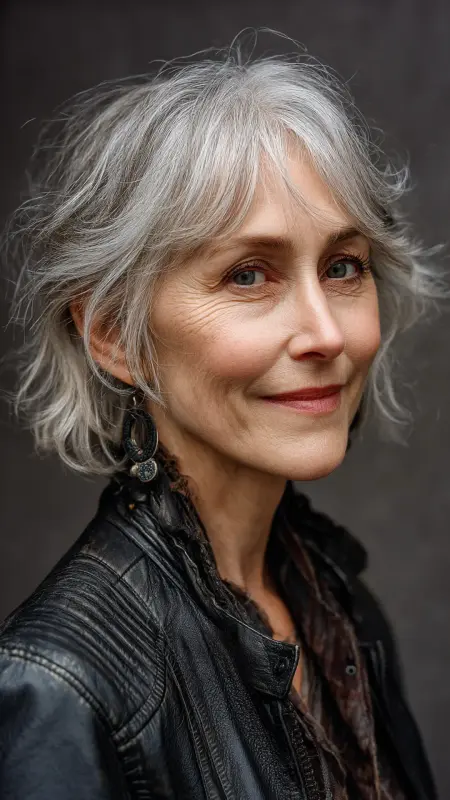 Modern Shag Cut - Hairstyles for over 70 year old women
