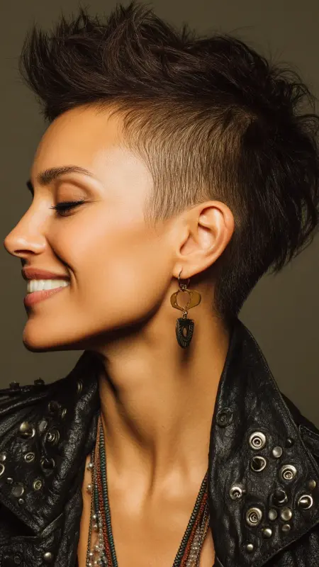 Mohawk-Inspired Pixie - Pixie Haircuts For Fine Hair