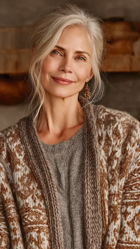 Mushroom Brown Layered Crop - hair color ideas for women over 70