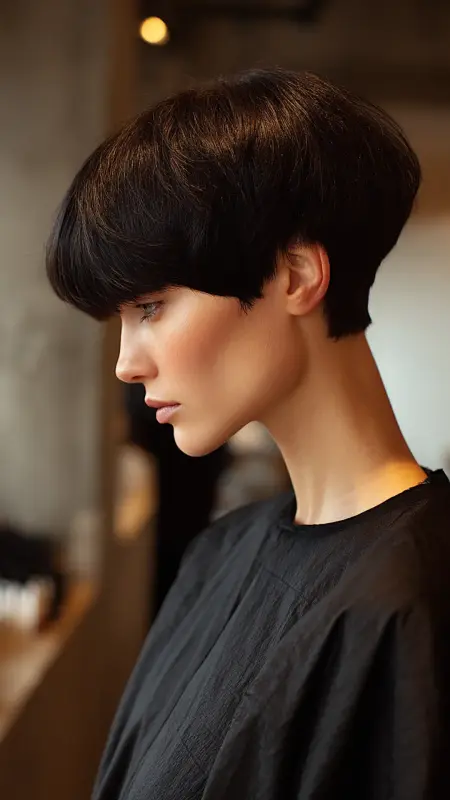 Bold & Black: The Mushroom Magic Makeover - Mushroom Haircut