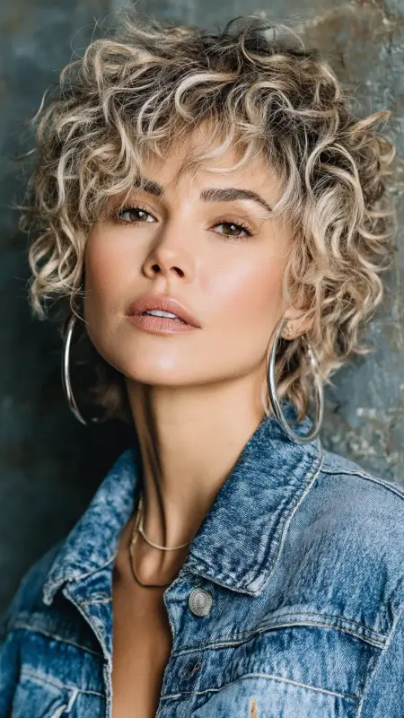 Permed Pixie with Shadow Root - Permed pixie hairstyles