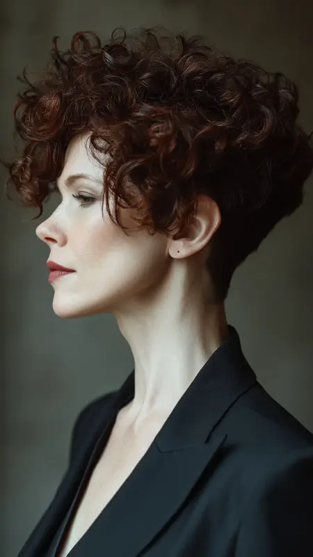 Permed Pixie with Tapered Nape - Permed pixie hairstyles