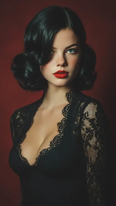 Pin Curl Bob - 50s bob