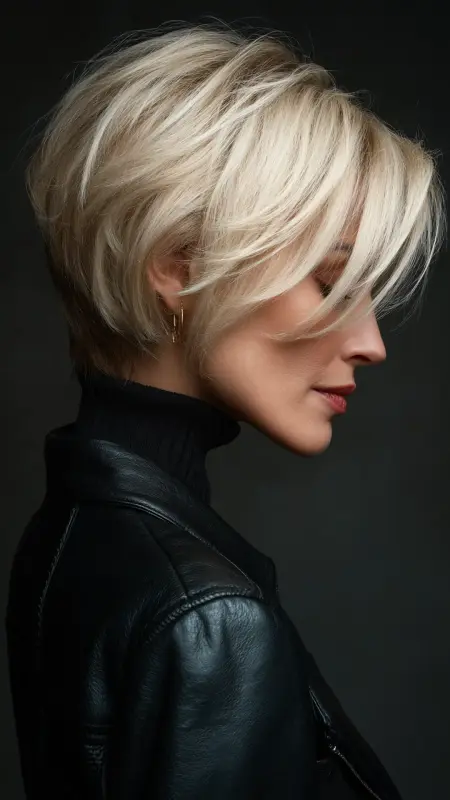 Pixie Bob with Tapered Neck - bob hair styles for women over 50