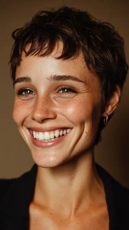 Pixie with Micro Bangs - Pixie Haircuts For Fine Hair