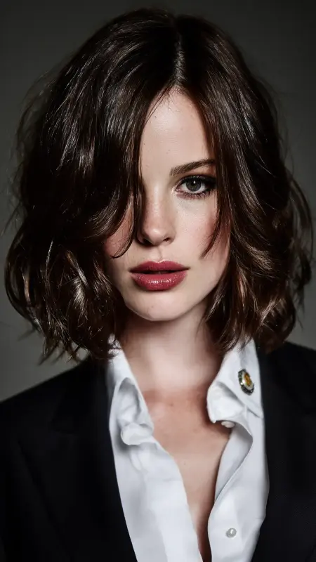 Polished Curl Lob - Digital Perm
