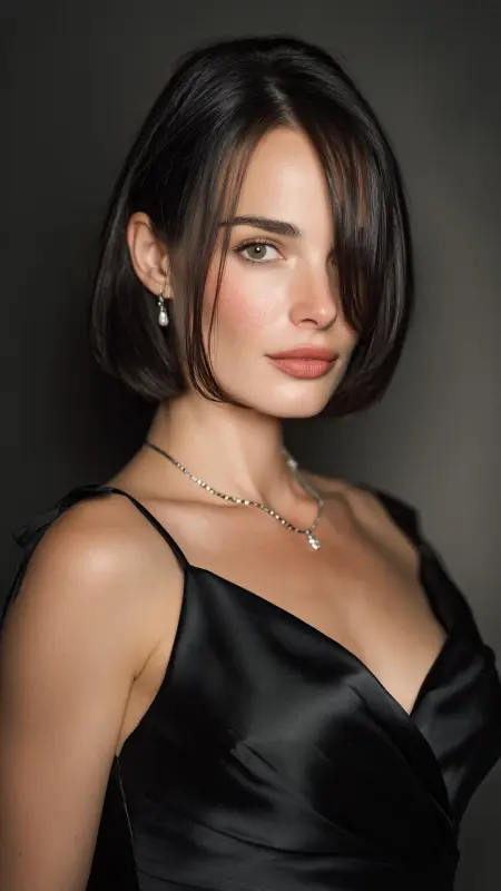 Polished Side-Parted Bob - Retro bob hairstyles